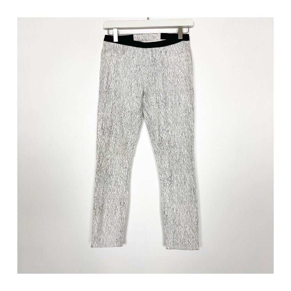 HELMUT LANG Women’s Pants Leggings Size 26 White Black Stretch RARE